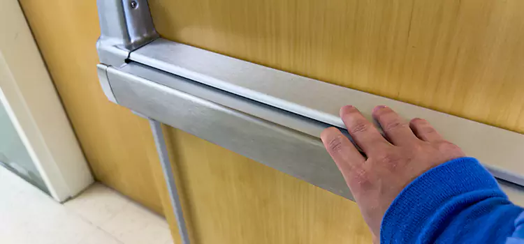 Installing a Push Bar on a Door Garner